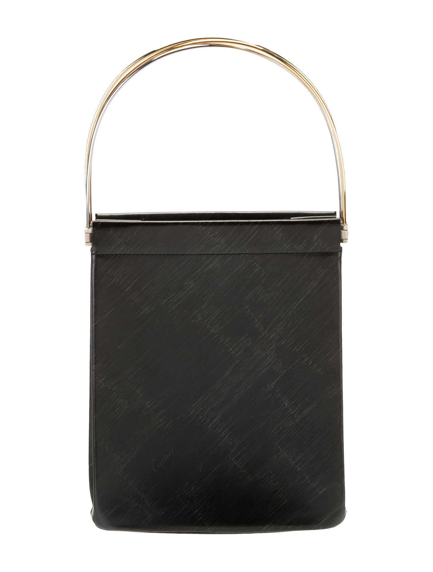 Cartier Leather Top Handle Bag