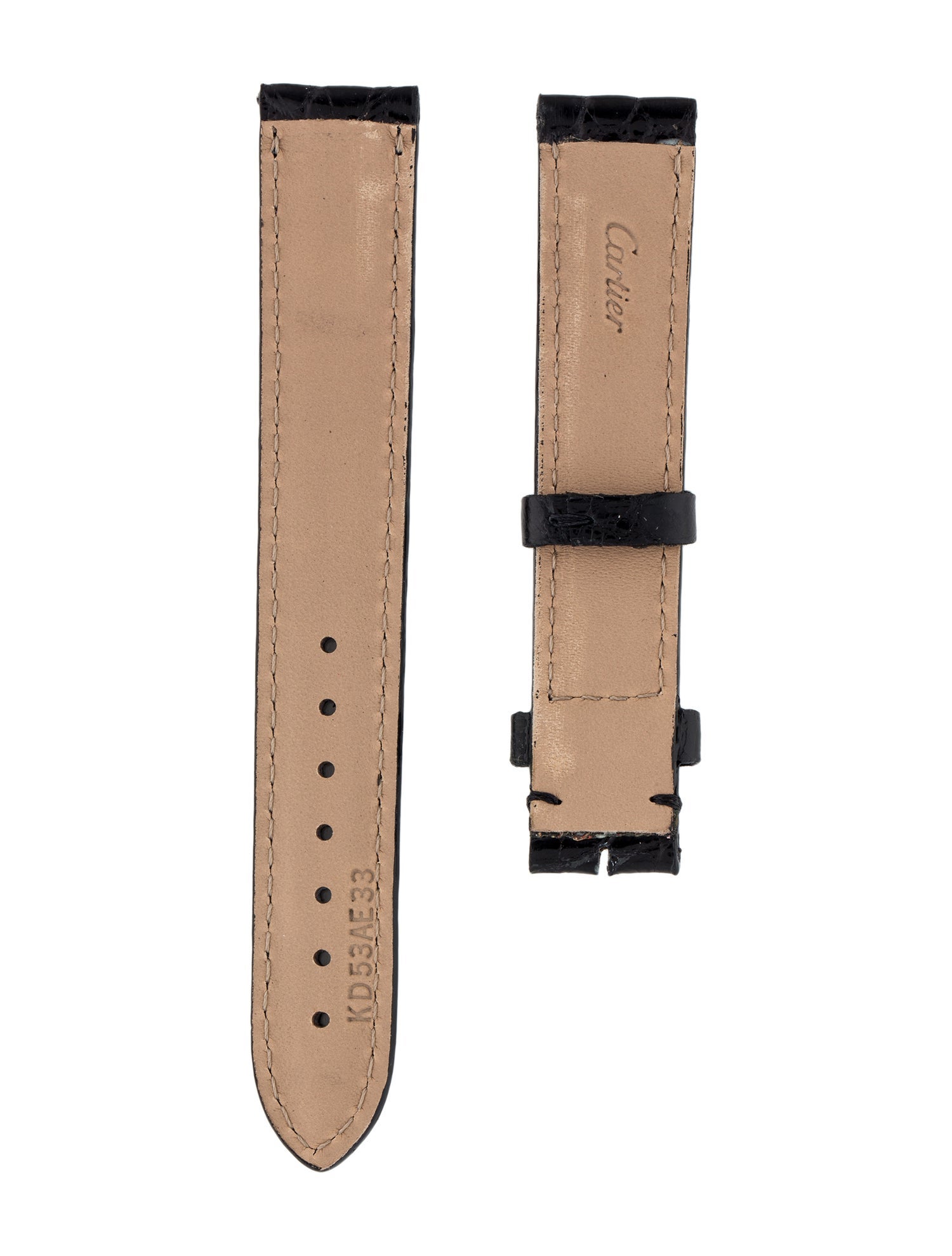 Cartier 16mm Crocodile Watch Strap