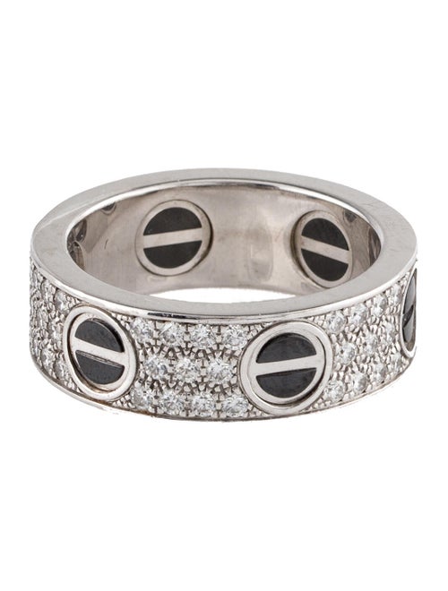 Cartier Diamond-Paved Ceramic LOVE Ring