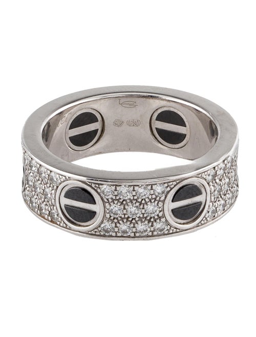 Cartier Diamond-Paved Ceramic LOVE Ring
