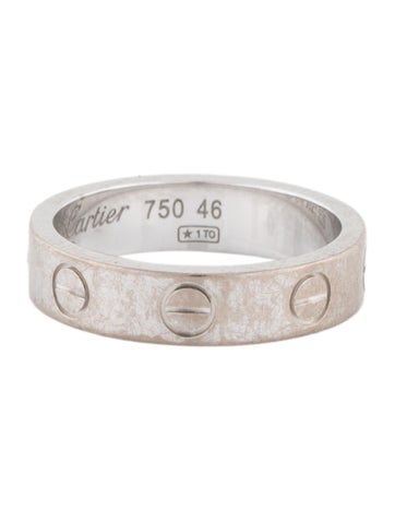 Cartier Band 1 Diamond Love Ring, Small Model 3.5 | 46