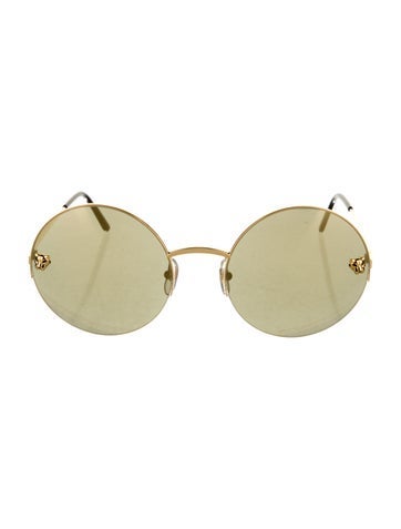 Cartier Sunglasses Panthere De Round
