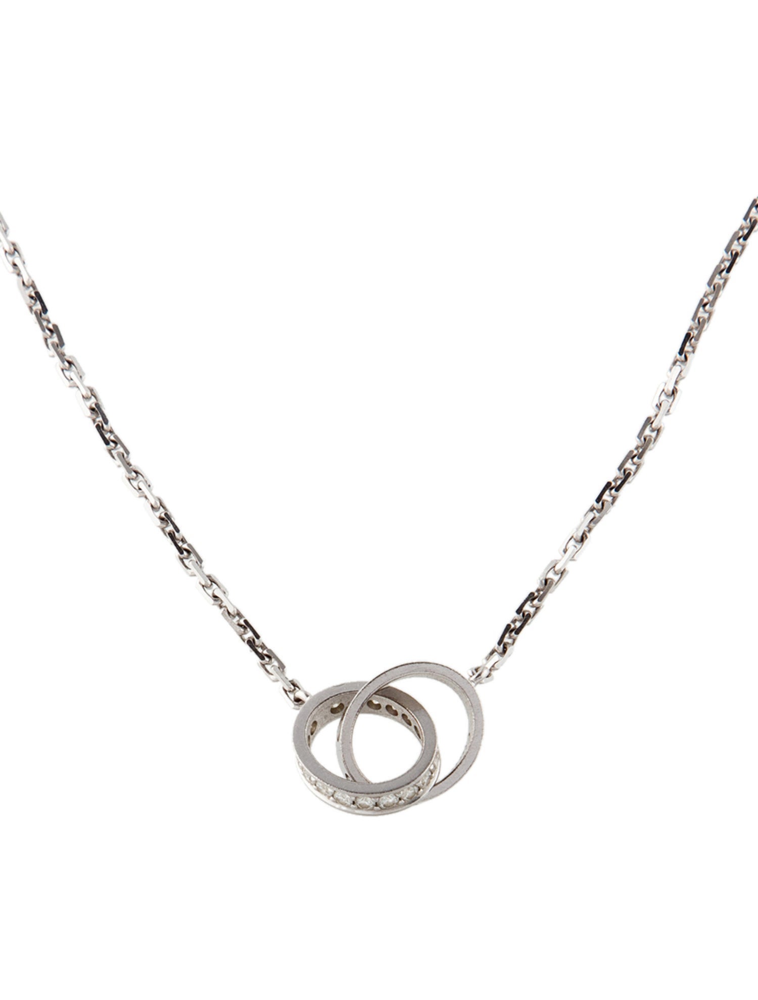 Cartier LOVE Pendant, Half-Paved