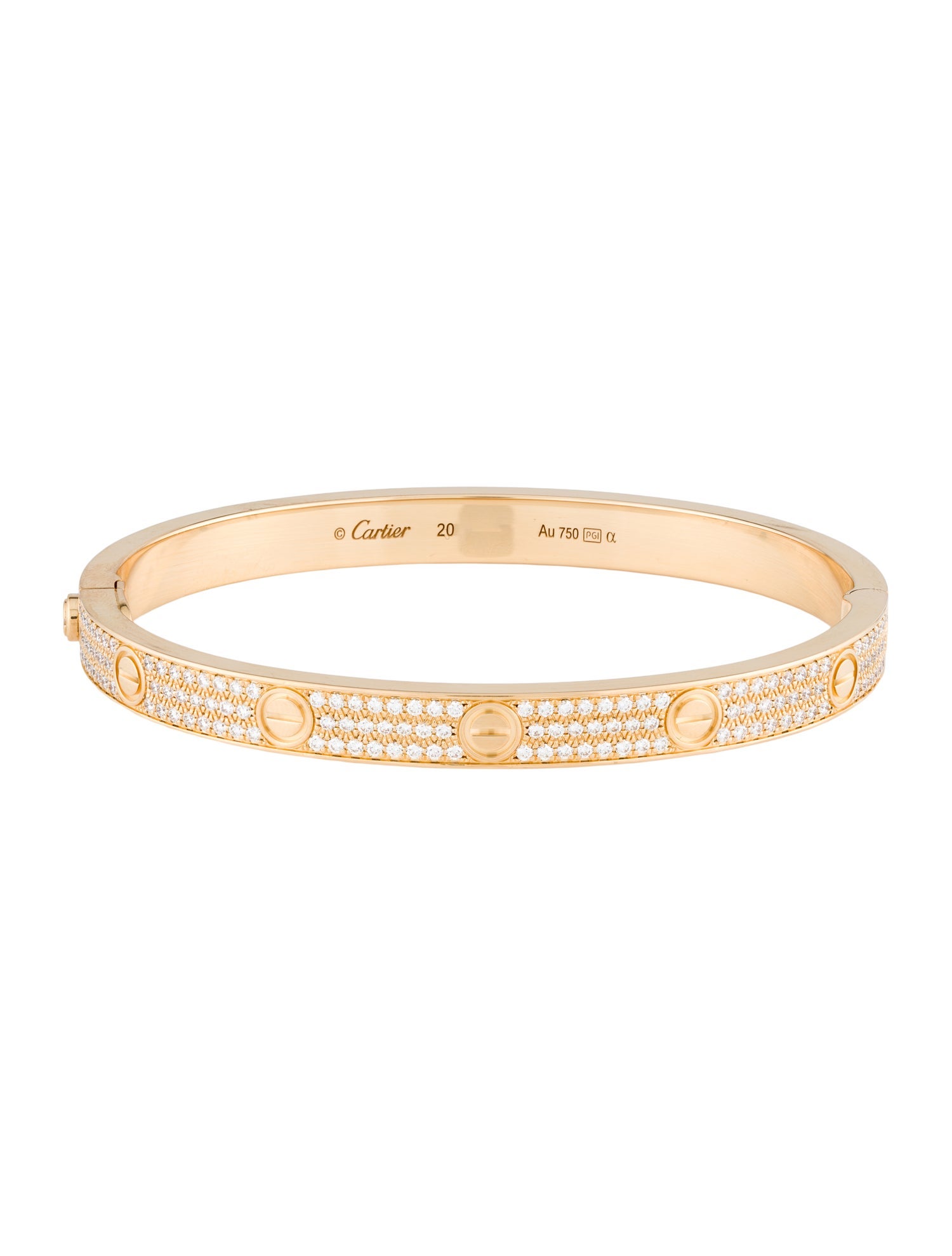 Cartier Diamond Paved LOVE Bracelet