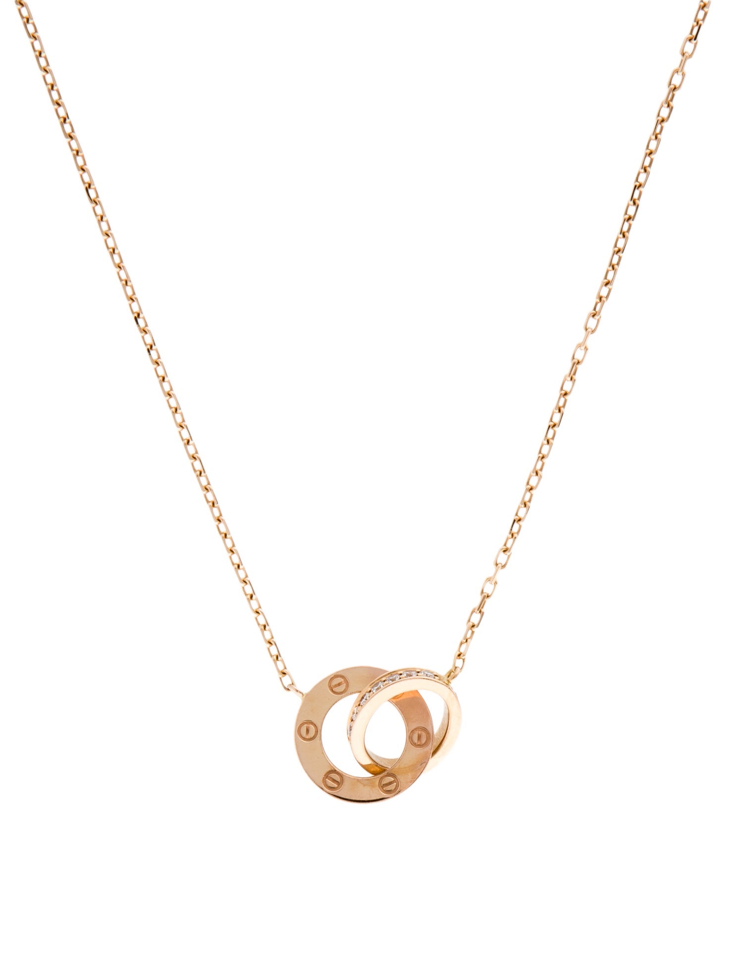 Cartier Paved LOVE Pendant Necklace