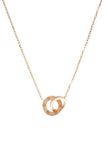 Cartier Pendant Necklace Paved Love