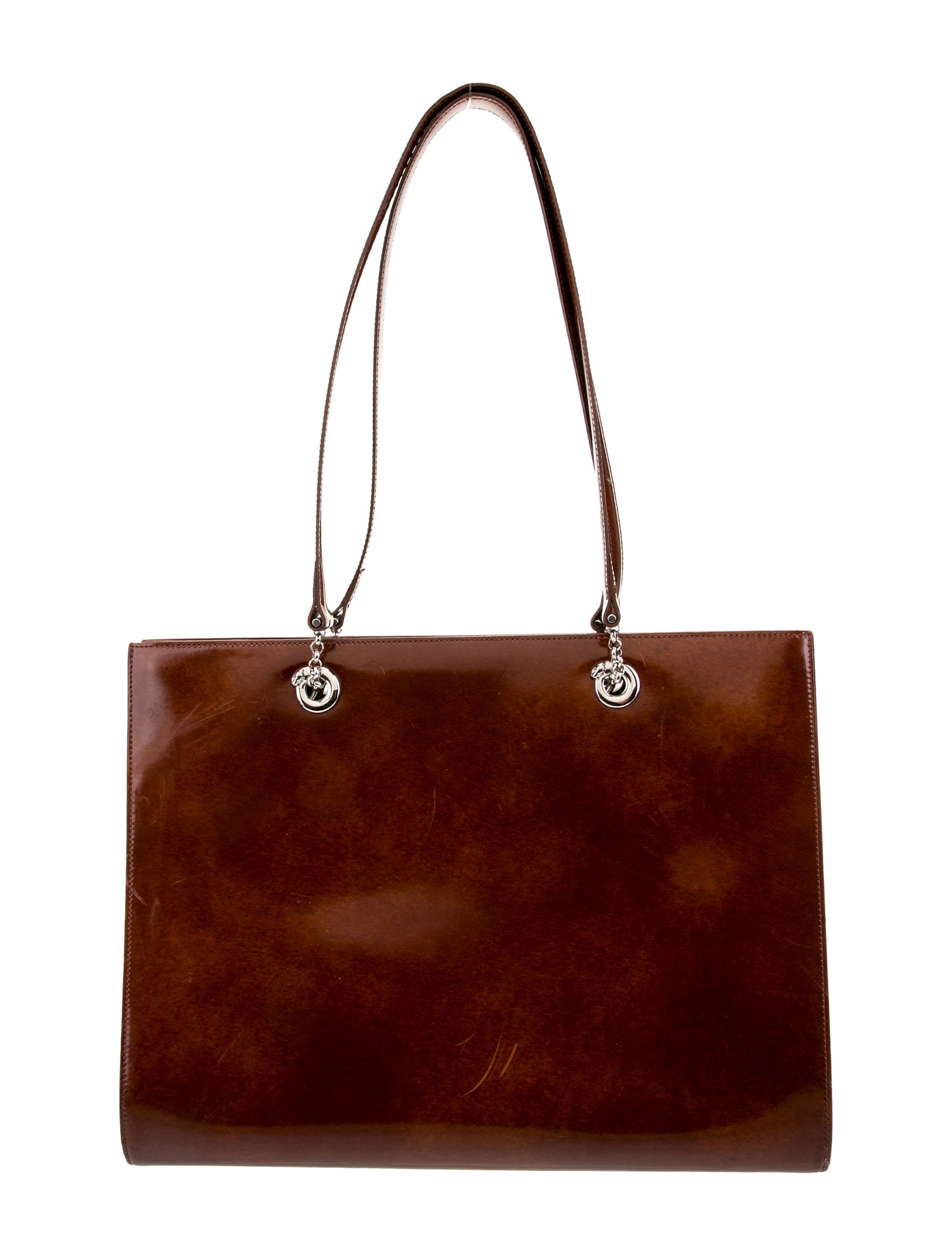 Cartier Patent Leather Shoulder Bag