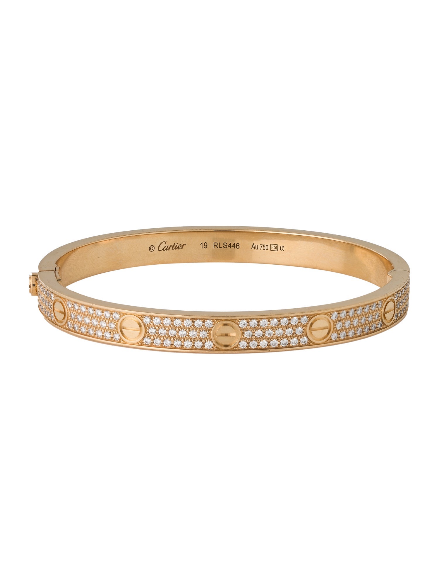 Cartier LOVE Bracelet, Classic Model, Pavéd