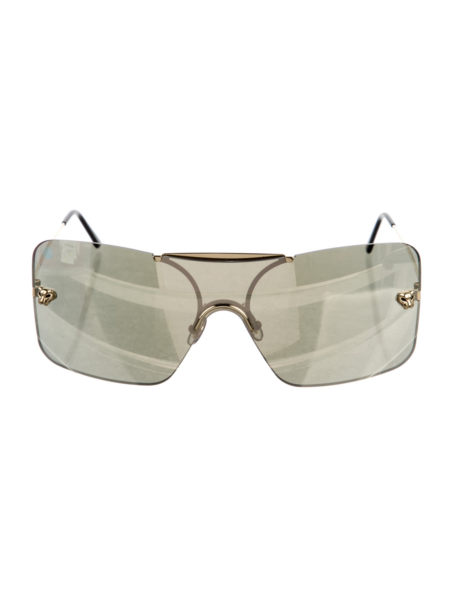 Cartier 'Panthere De Cartier' Shield Sunglasses