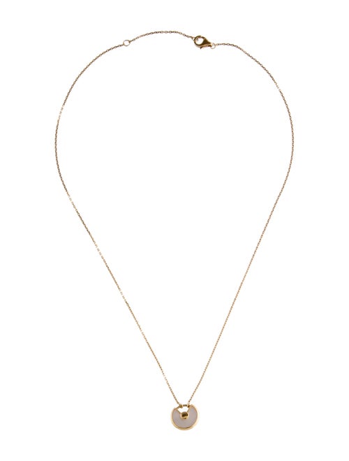 Cartier Mother of Pearl Extra Small Amullete De Cartier Pendant Necklace