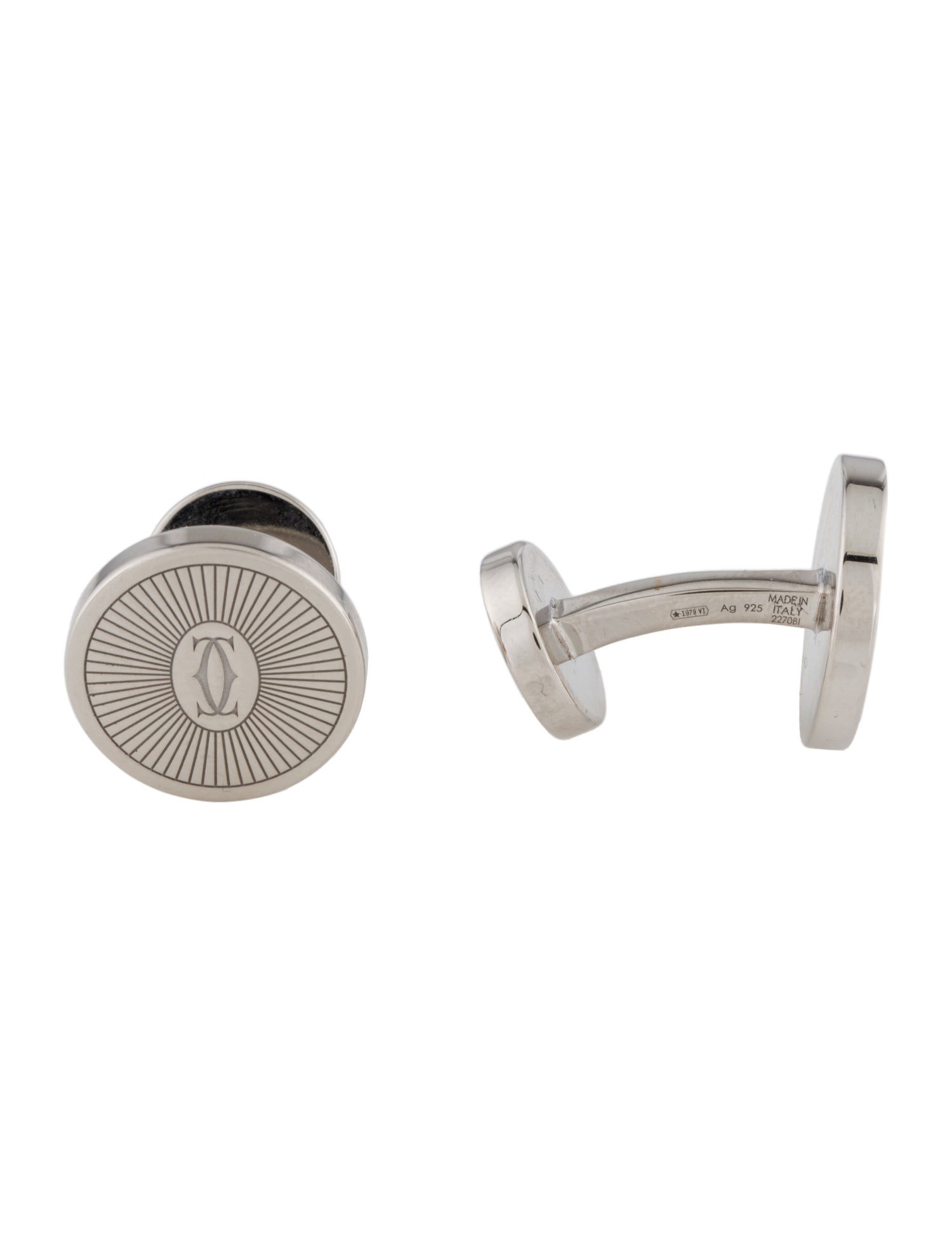 Hermès H au Carre Cufflinks - 18K Yellow Gold-Plated