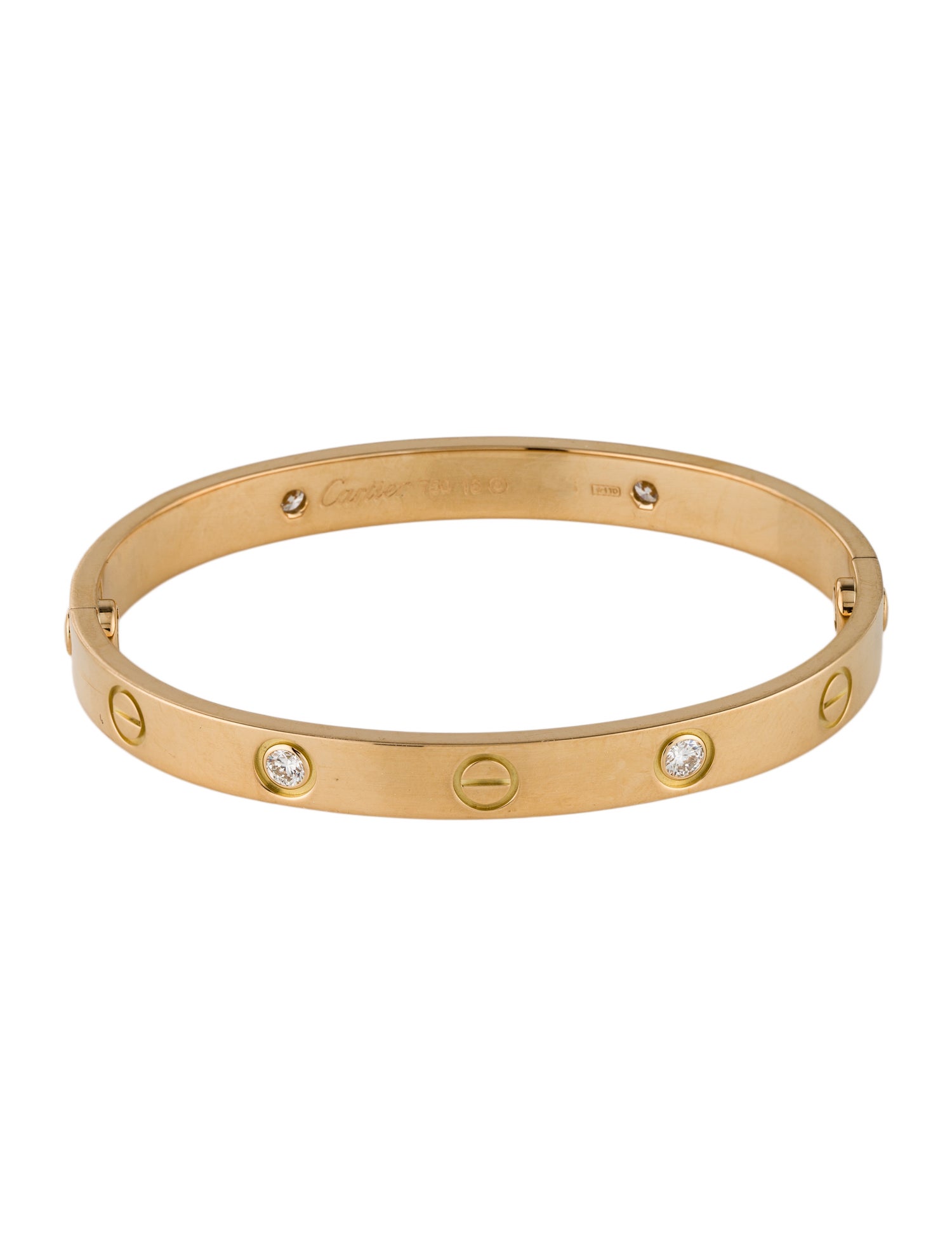 Cartier Classic LOVE Bracelet, 4 Diamond
