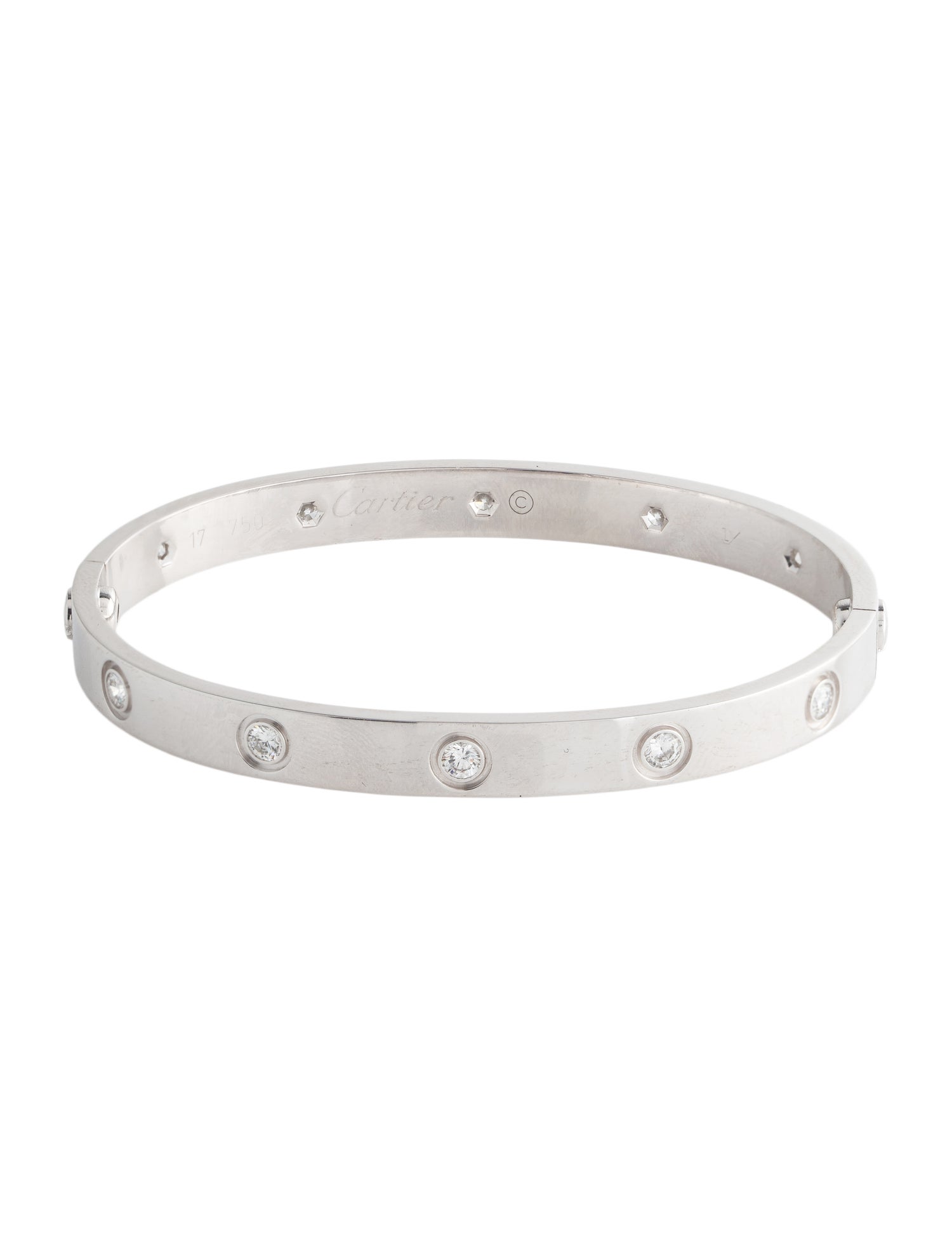 Cartier 10 Diamonds, Classic LOVE Bracelet