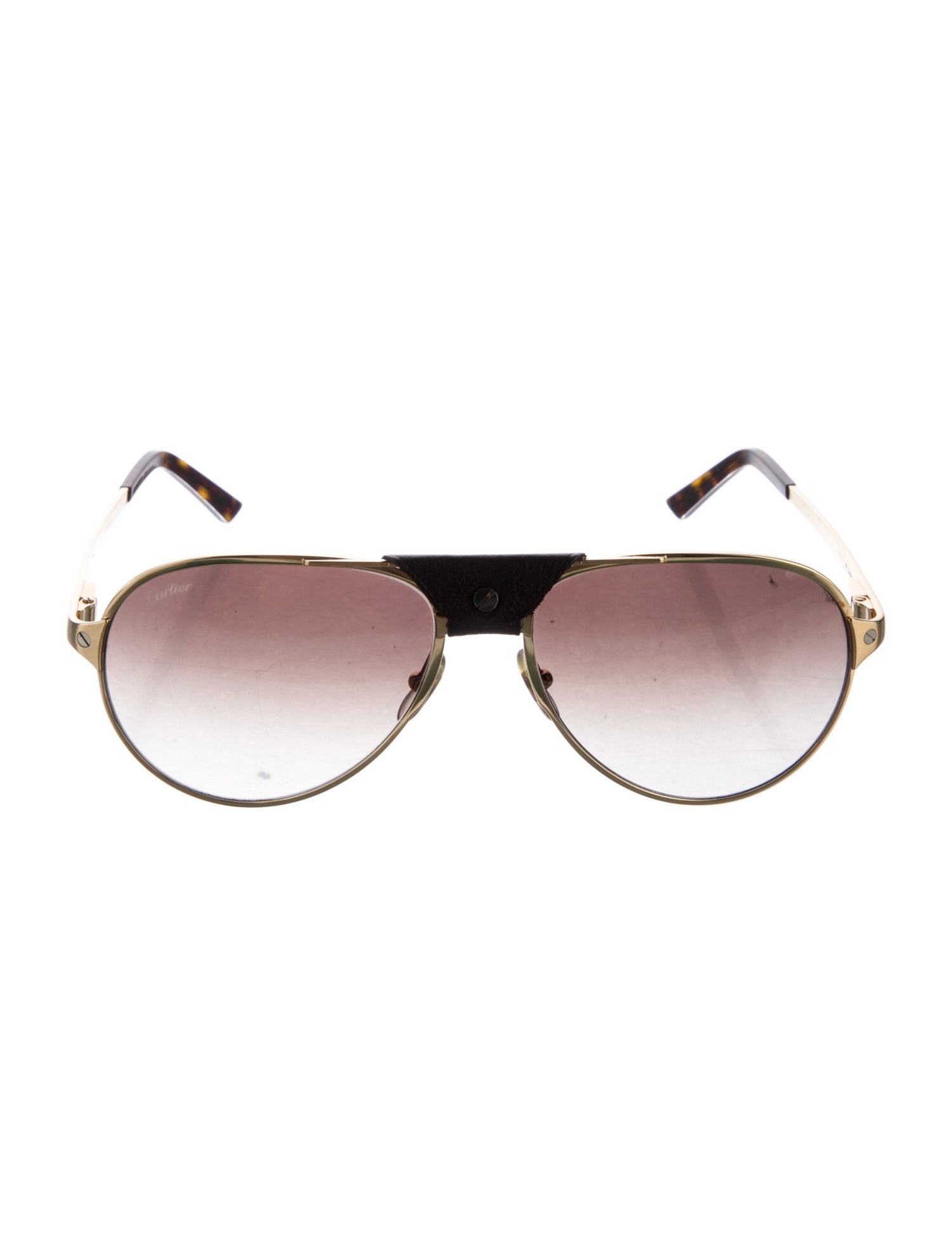 Cartier Santos de Cartier Aviator Sunglasses