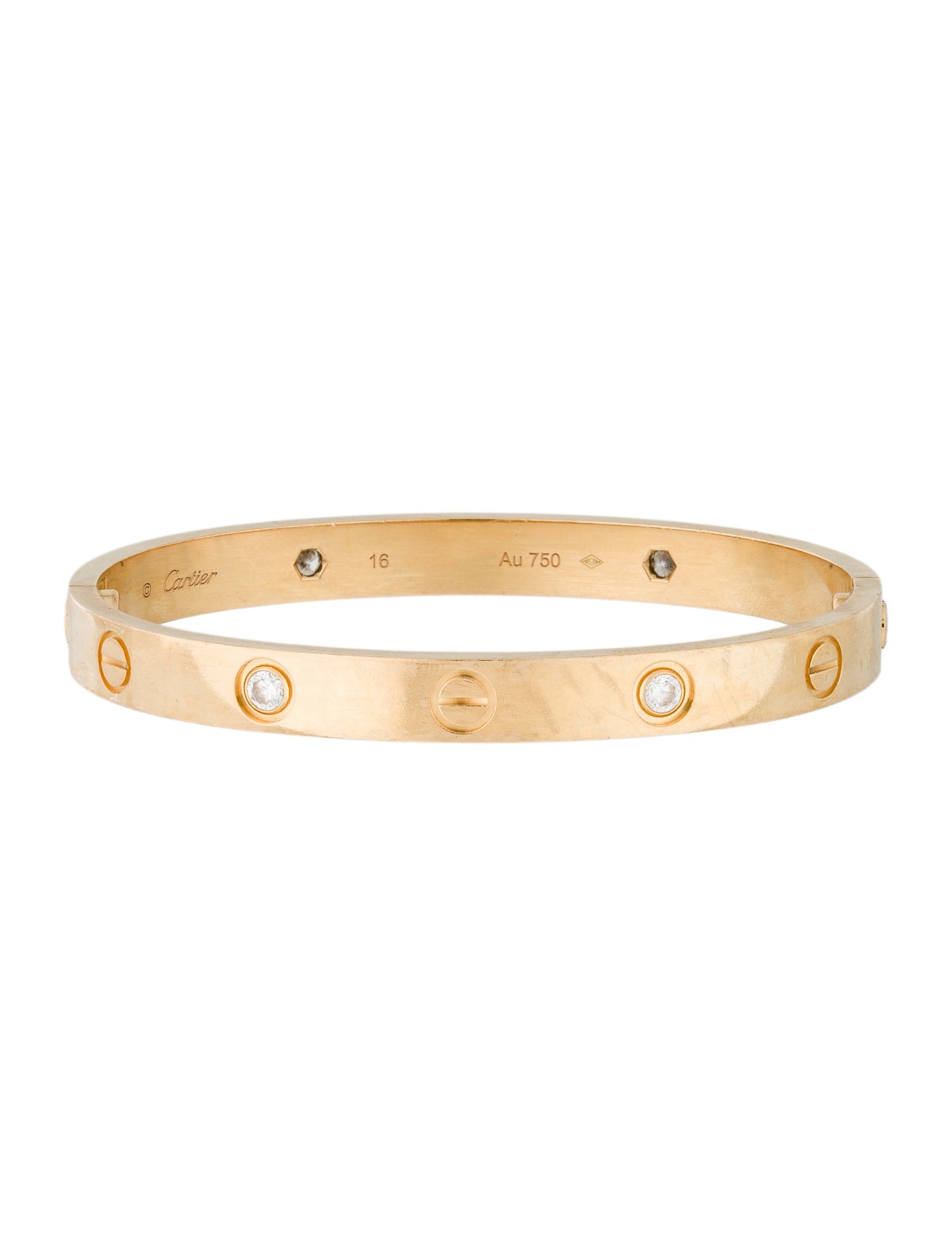 Cartier 4 Diamonds LOVE Bracelet, Classic Model