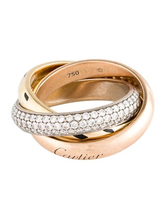 Cartier Trinity Sauvage Ring, Pavéd