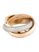 Cartier Trinity Sauvage Ring, Pavéd