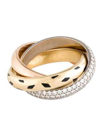 Cartier Trinity Sauvage Ring, Pavéd