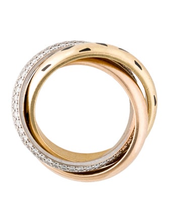 Cartier Trinity Sauvage Ring, Pavéd