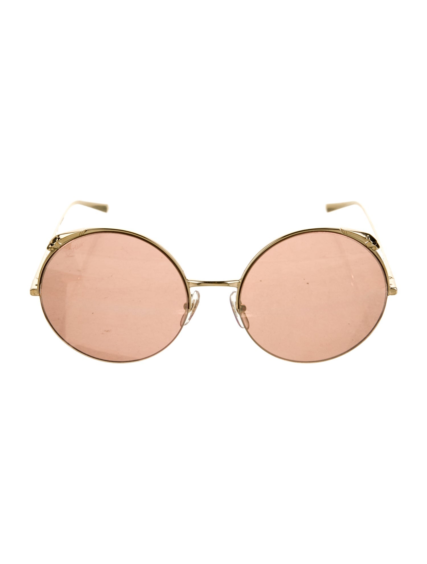 Cartier Round Mirrored Sunglasses