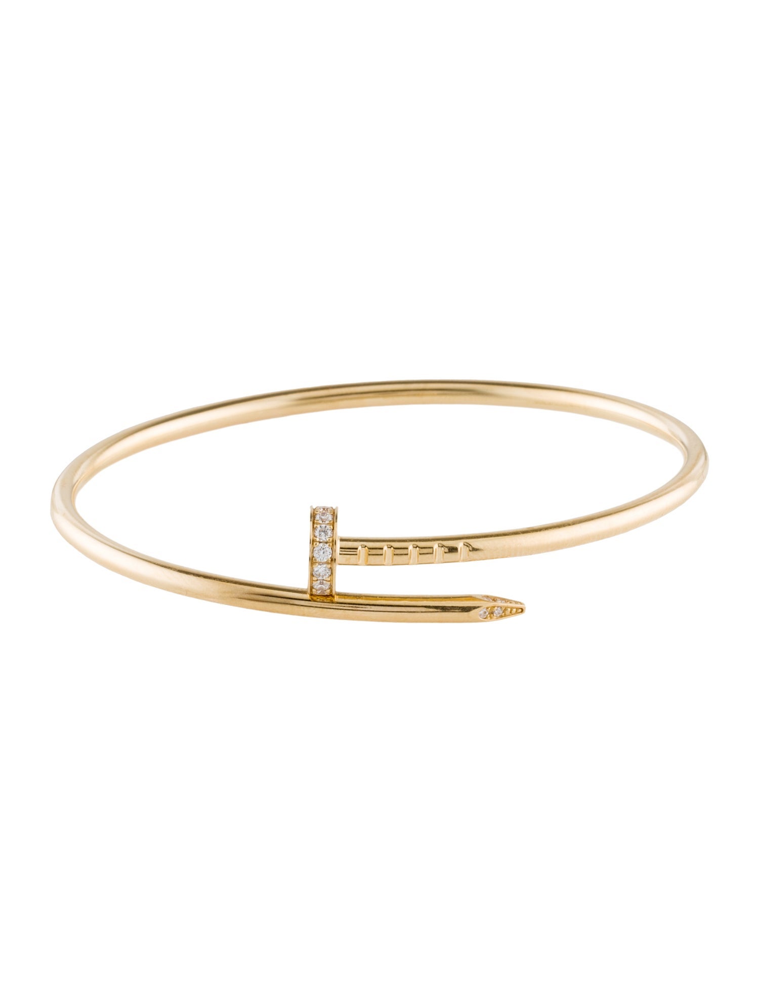 Cartier Just un Clou Bracelet, Small Model, Diamonds