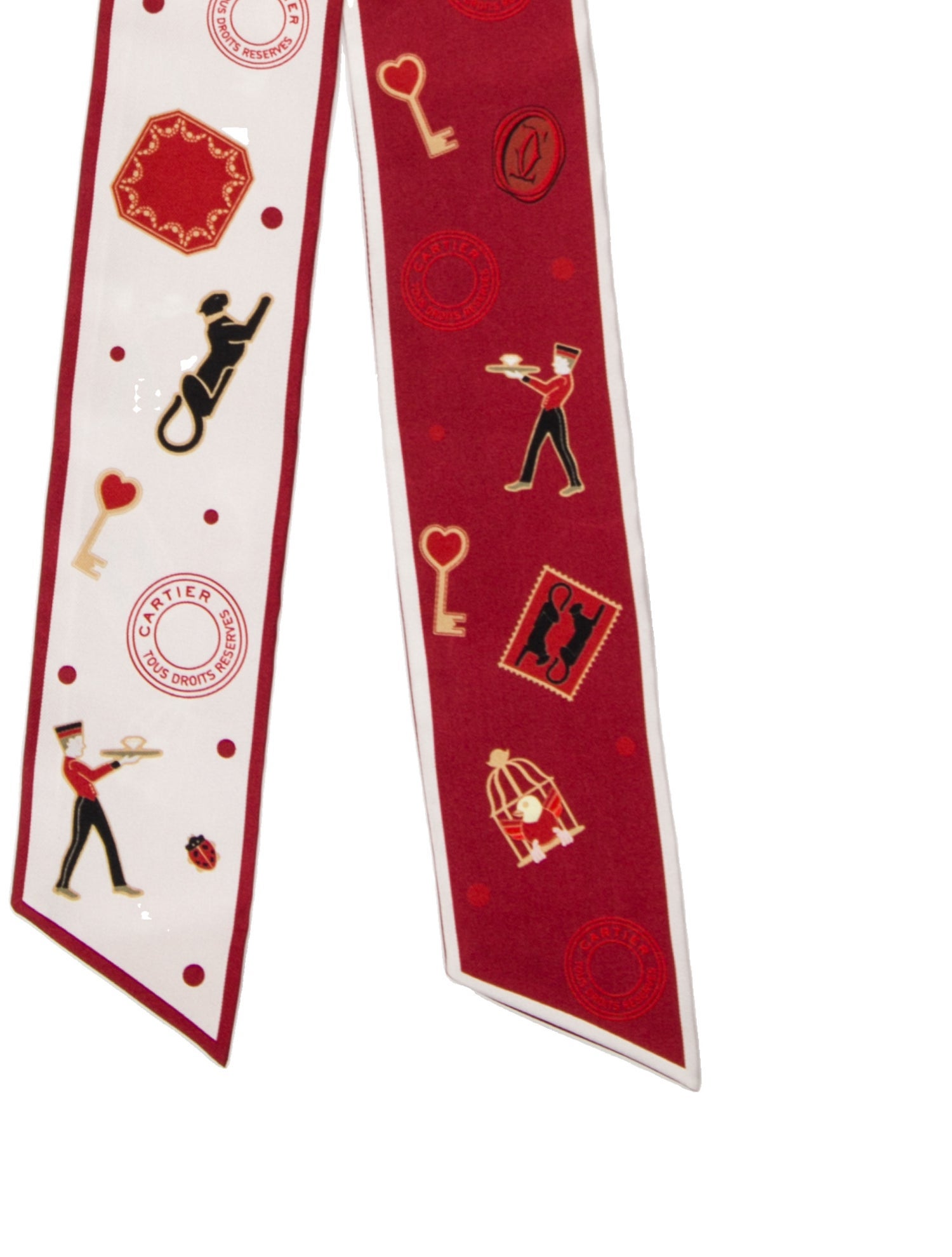 Cartier Silk Printed Scarf w/ Tags