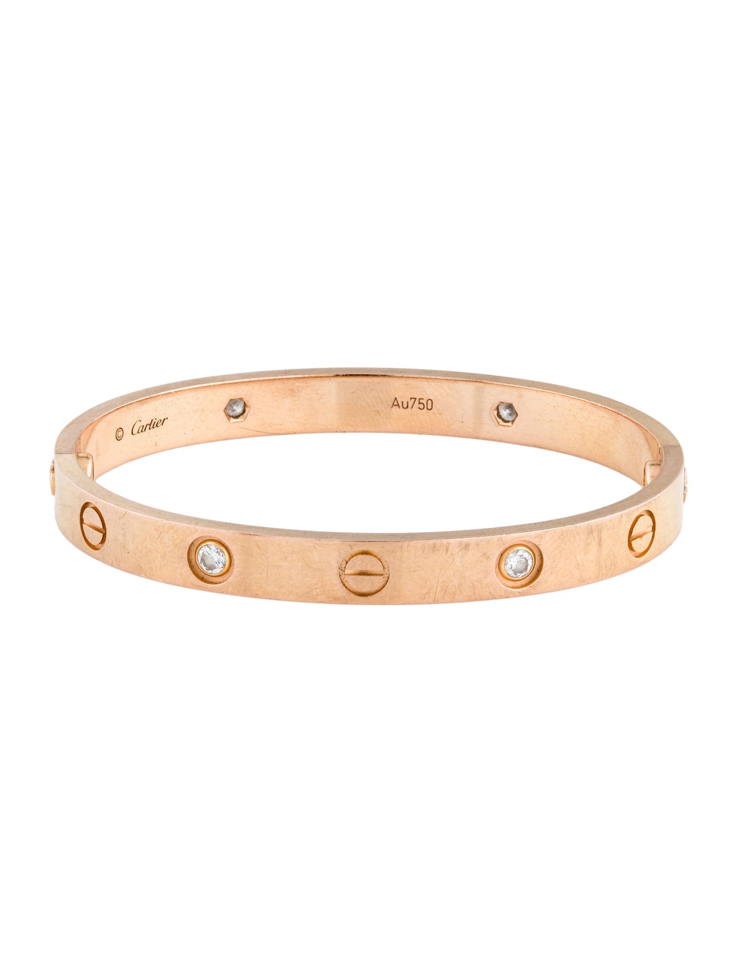 Cartier 4 Diamonds LOVE Bracelet, Classic Model