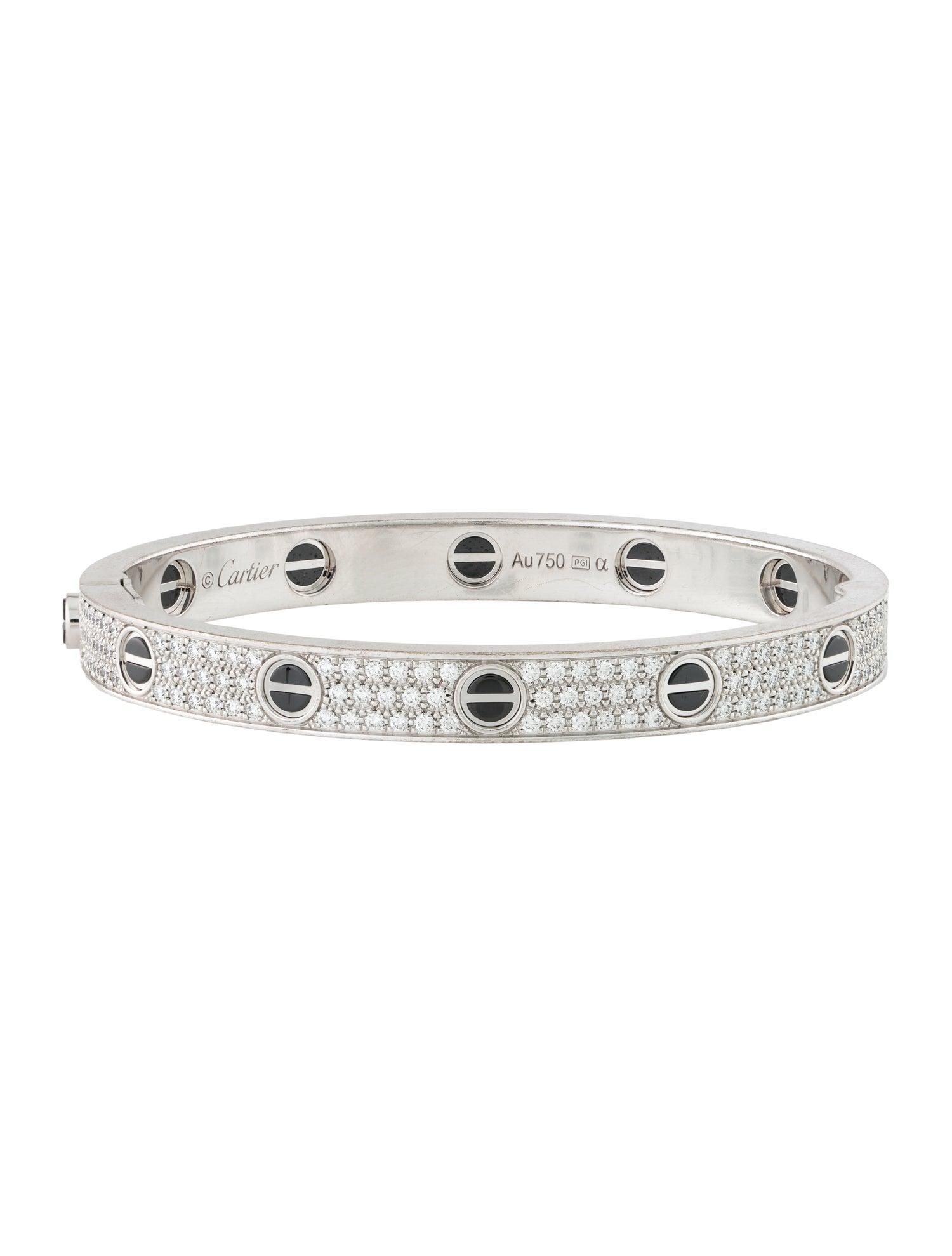 Cartier Classic Paved Ceramic LOVE Bracelet