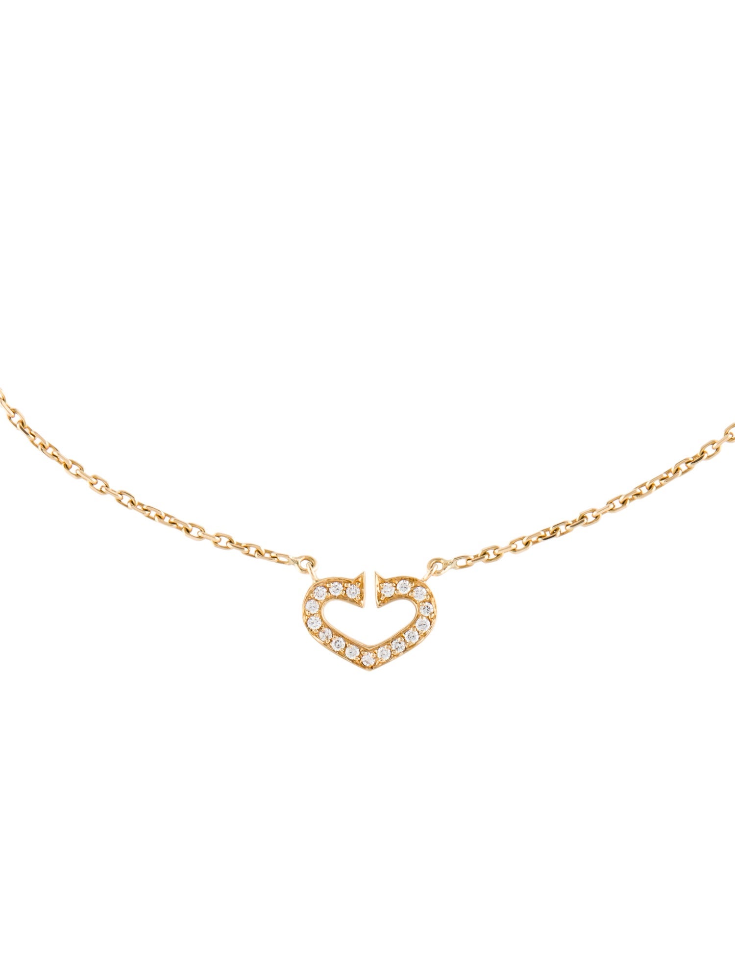 Cartier C de Cartier Heart Necklace