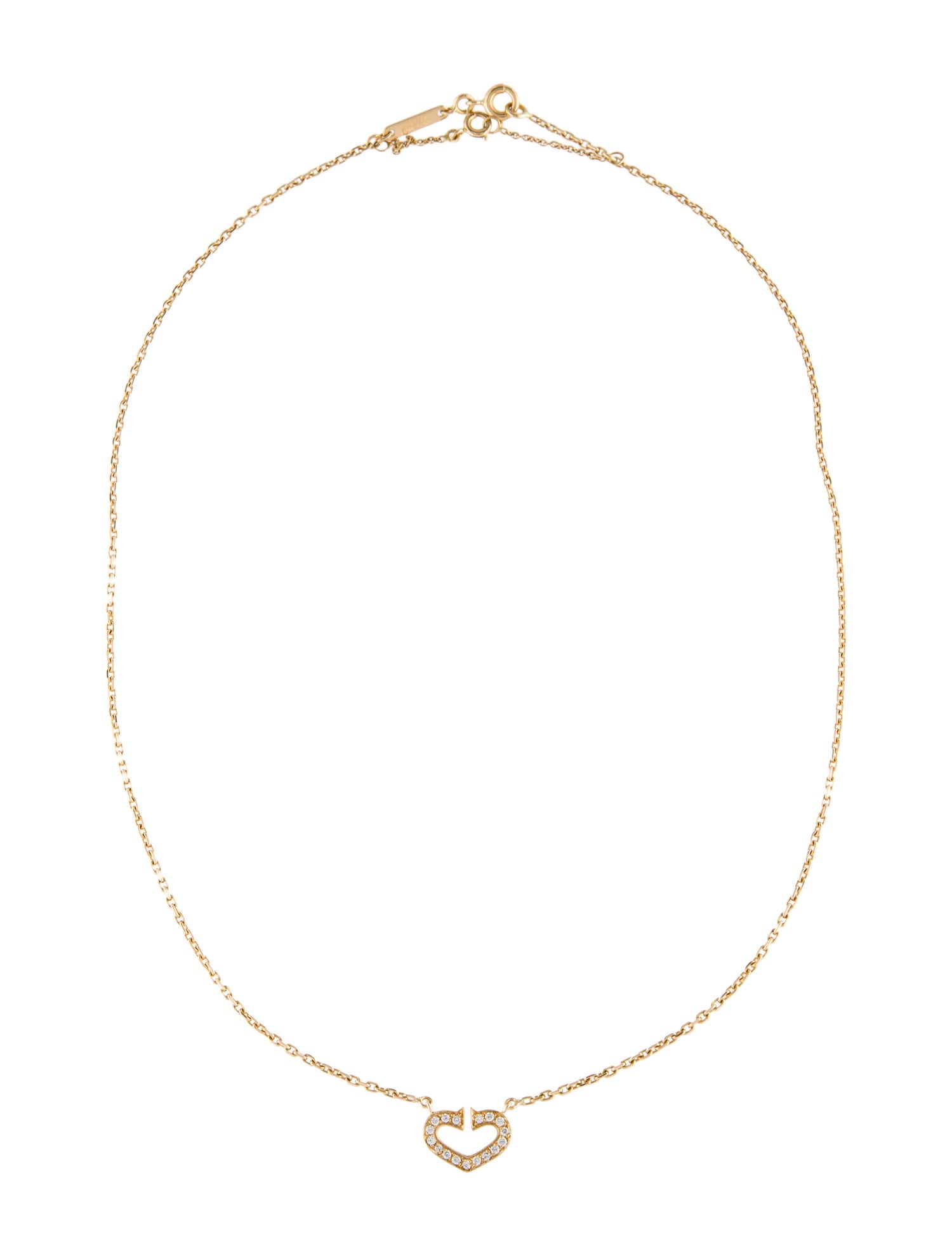 Cartier C de Cartier Heart Necklace