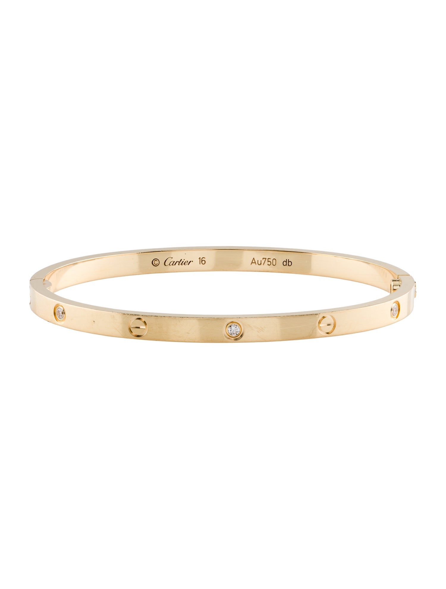 Hermès Galop Bangle Bracelet SH HERMES Sterling Silver Galop Hermes GM Bracelet SH 348355