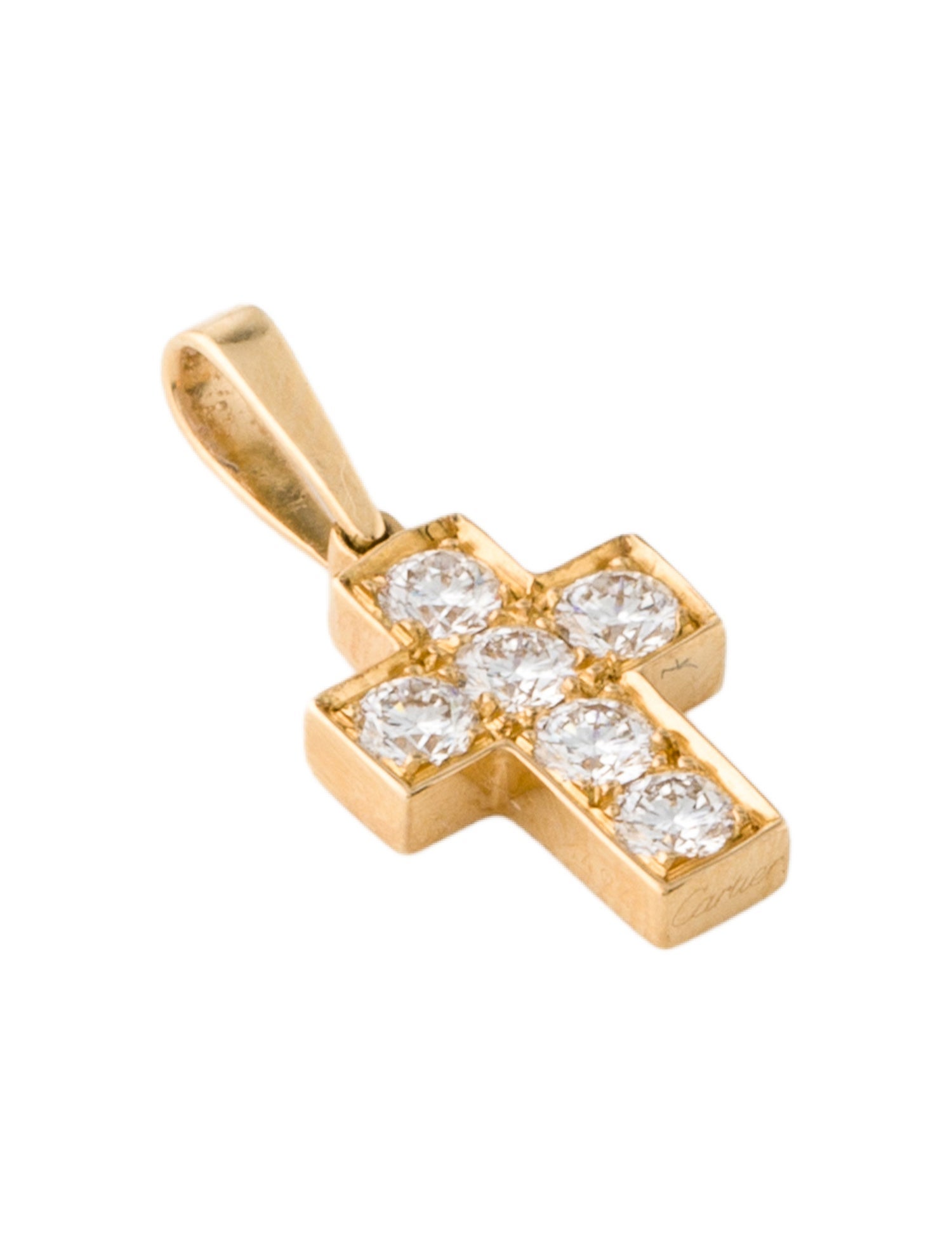 Cartier Diamond Cross Pendant