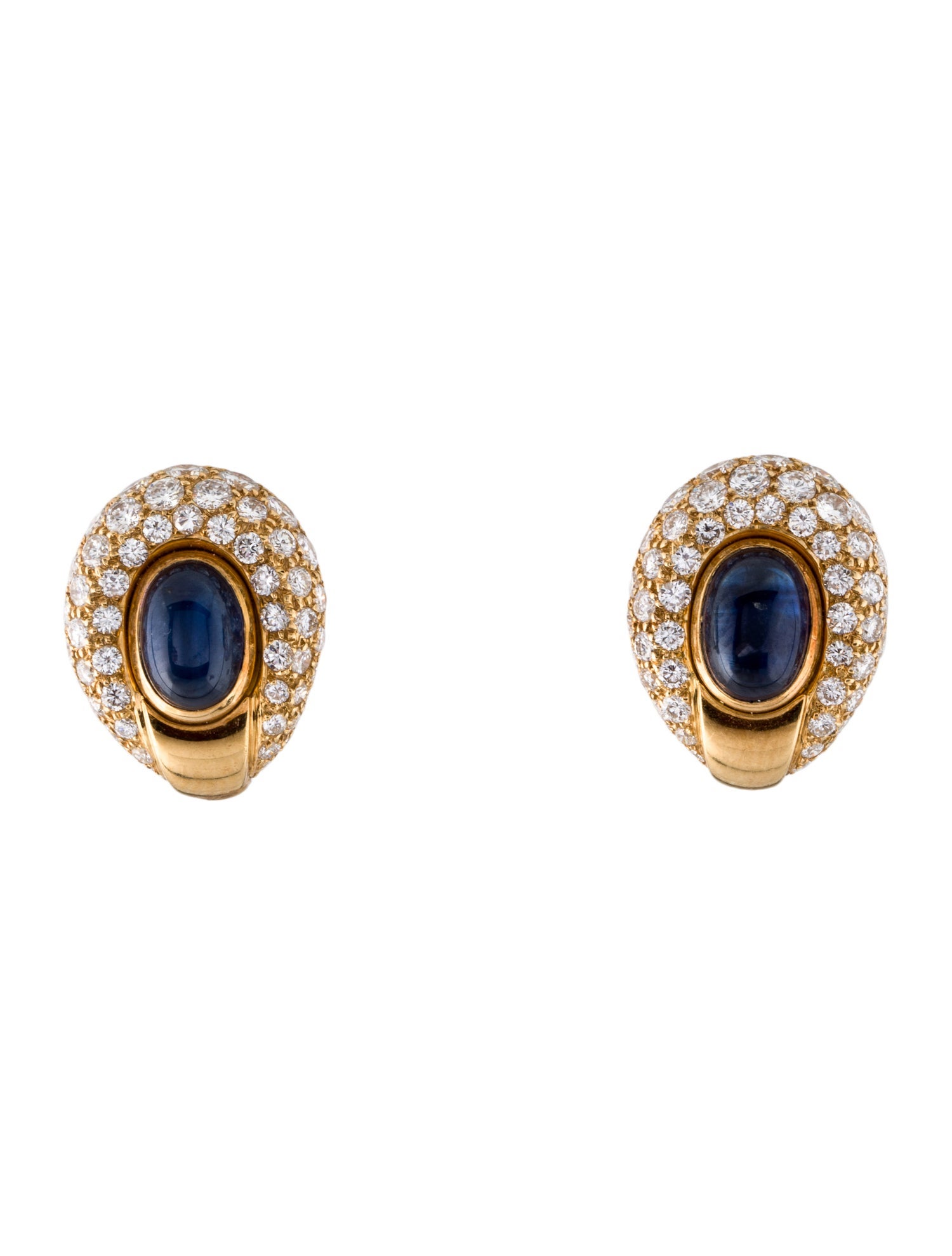 Cartier Vintage Sapphire & Diamond Earrings