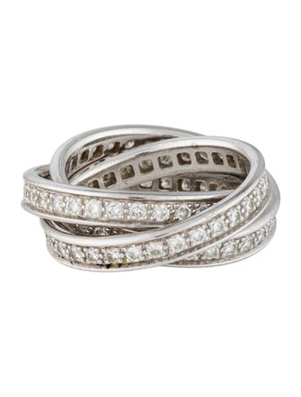 Cartier Trinity Ring, Pavéd