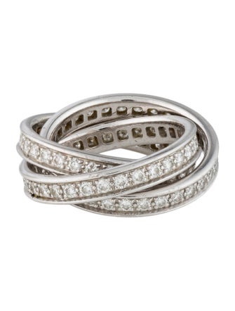 Cartier Trinity Ring, Pavéd