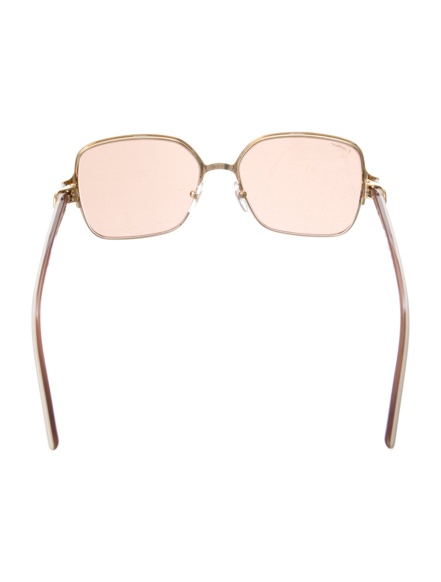 Cartier Tinted Square Oversize Sunglasses