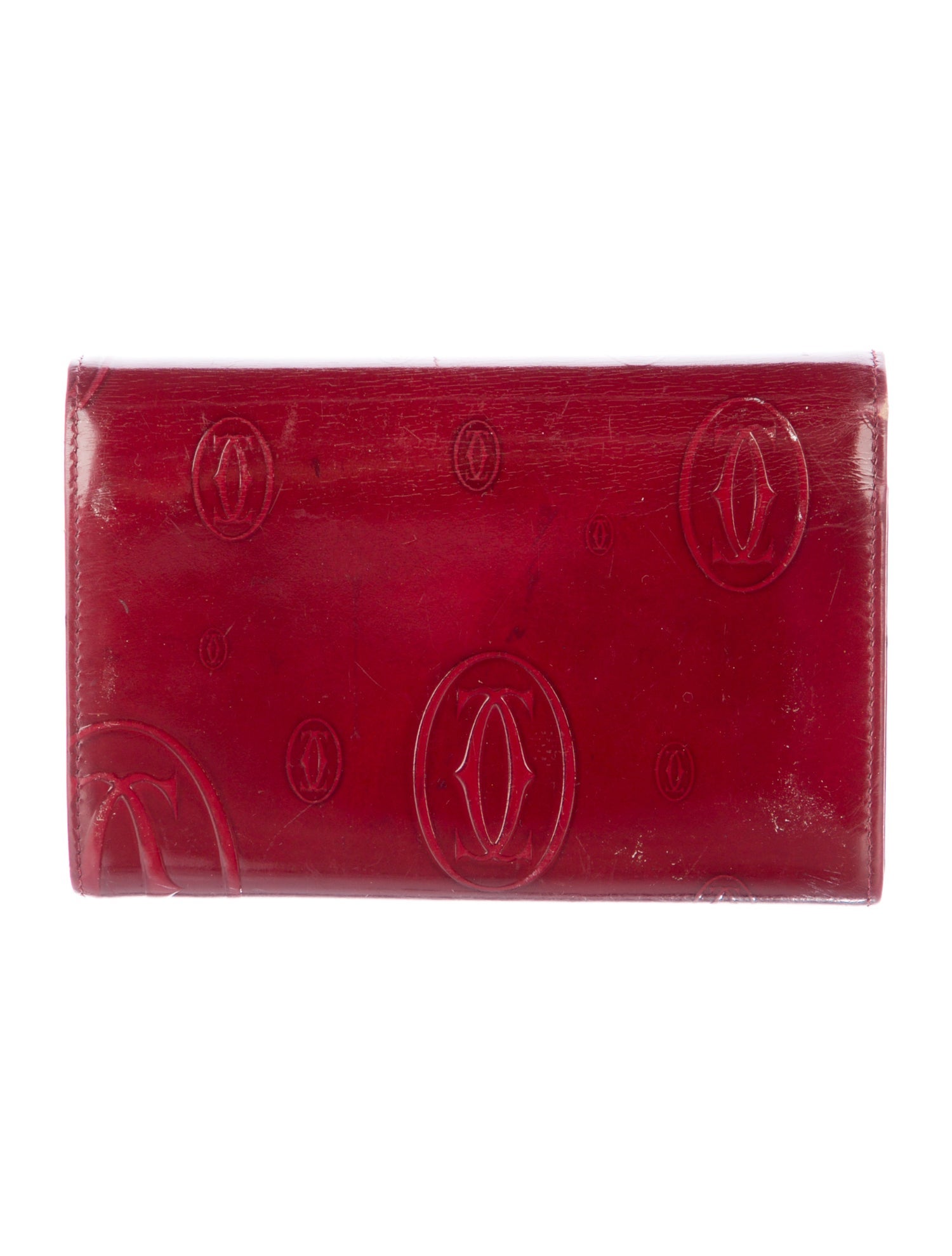 Cartier Patent Leather Compact Wallet