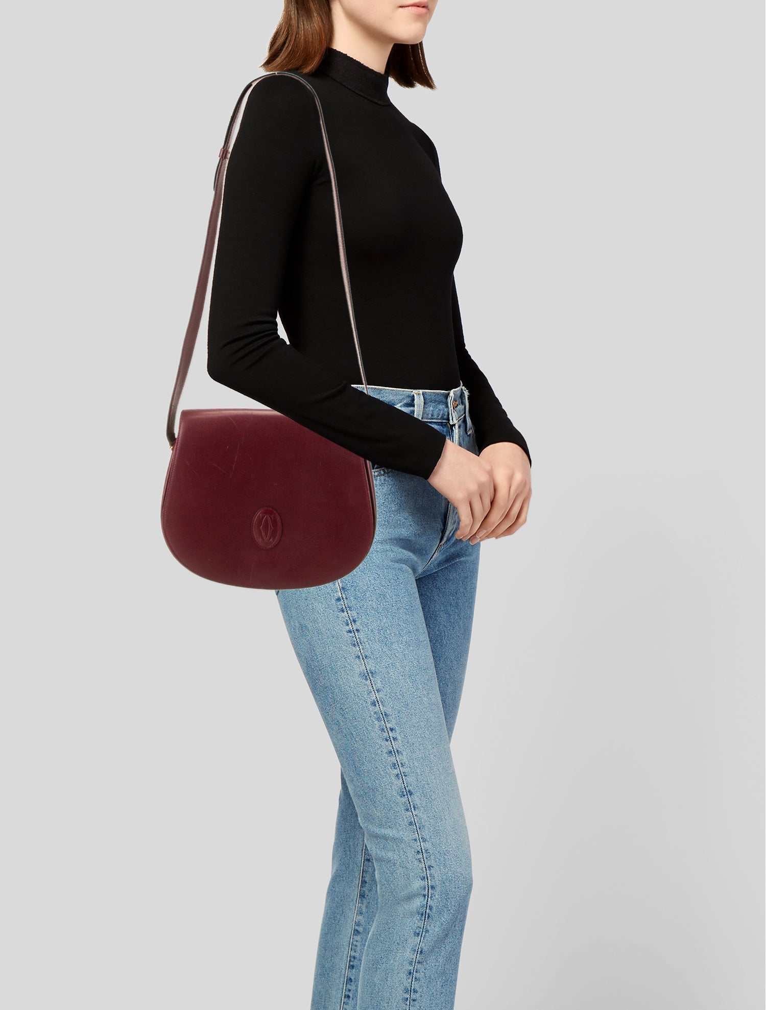 Cartier Leather Shoulder Bag
