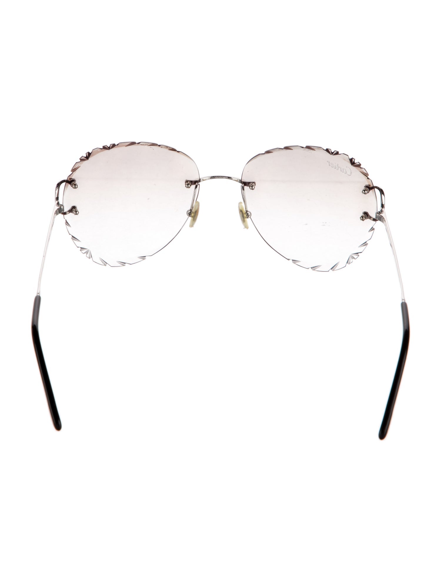 Cartier Signature C Faceted Round Sunglasses