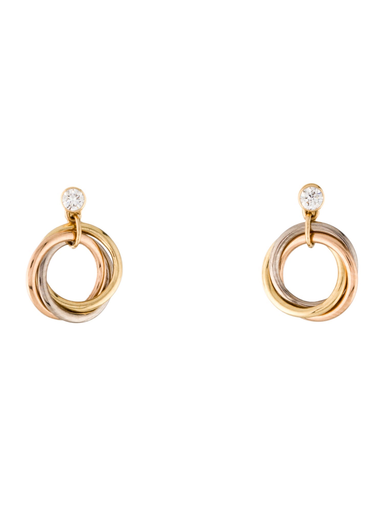 Cartier Diamond Trinity Earrings