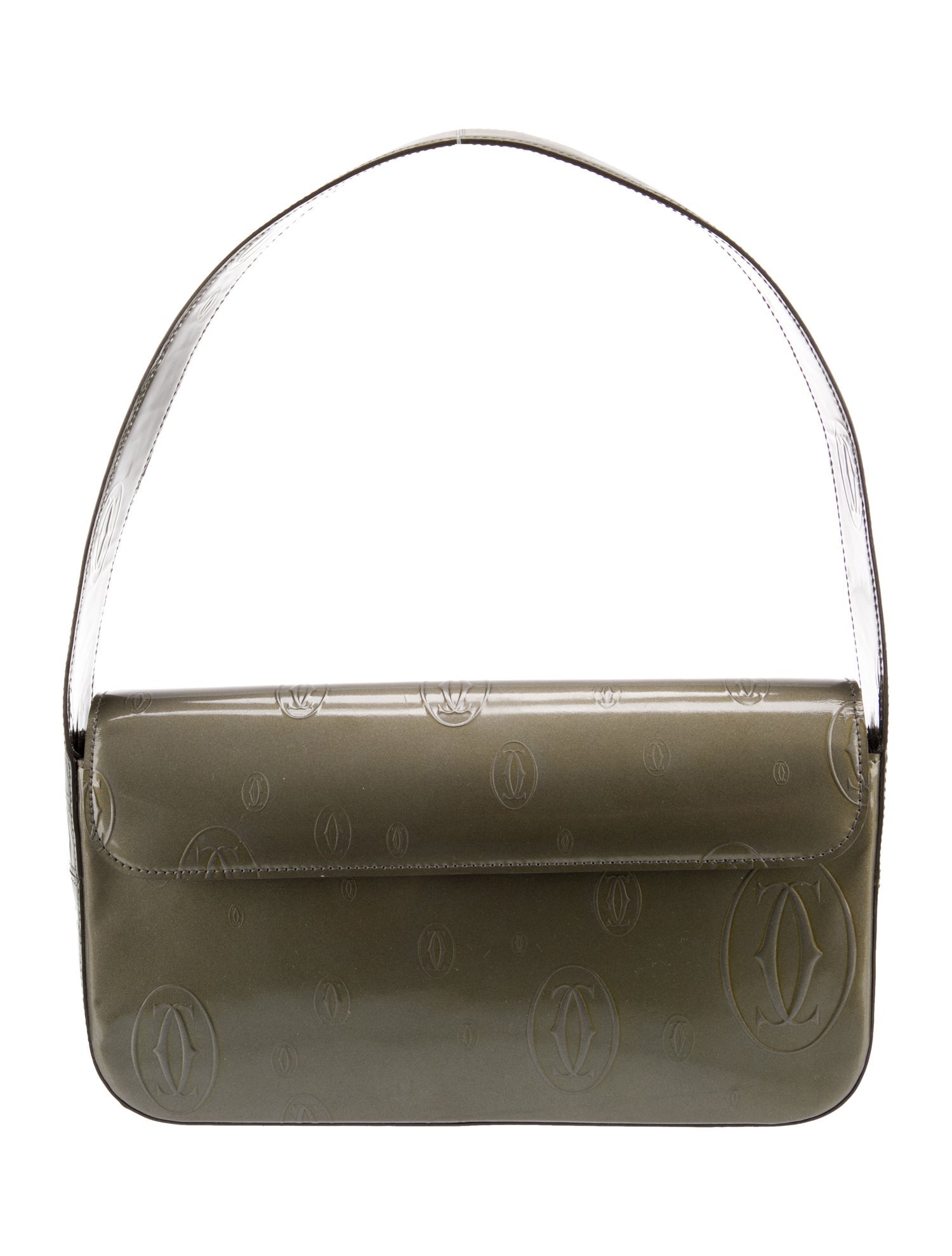Cartier Patent Leather Shoulder Bag