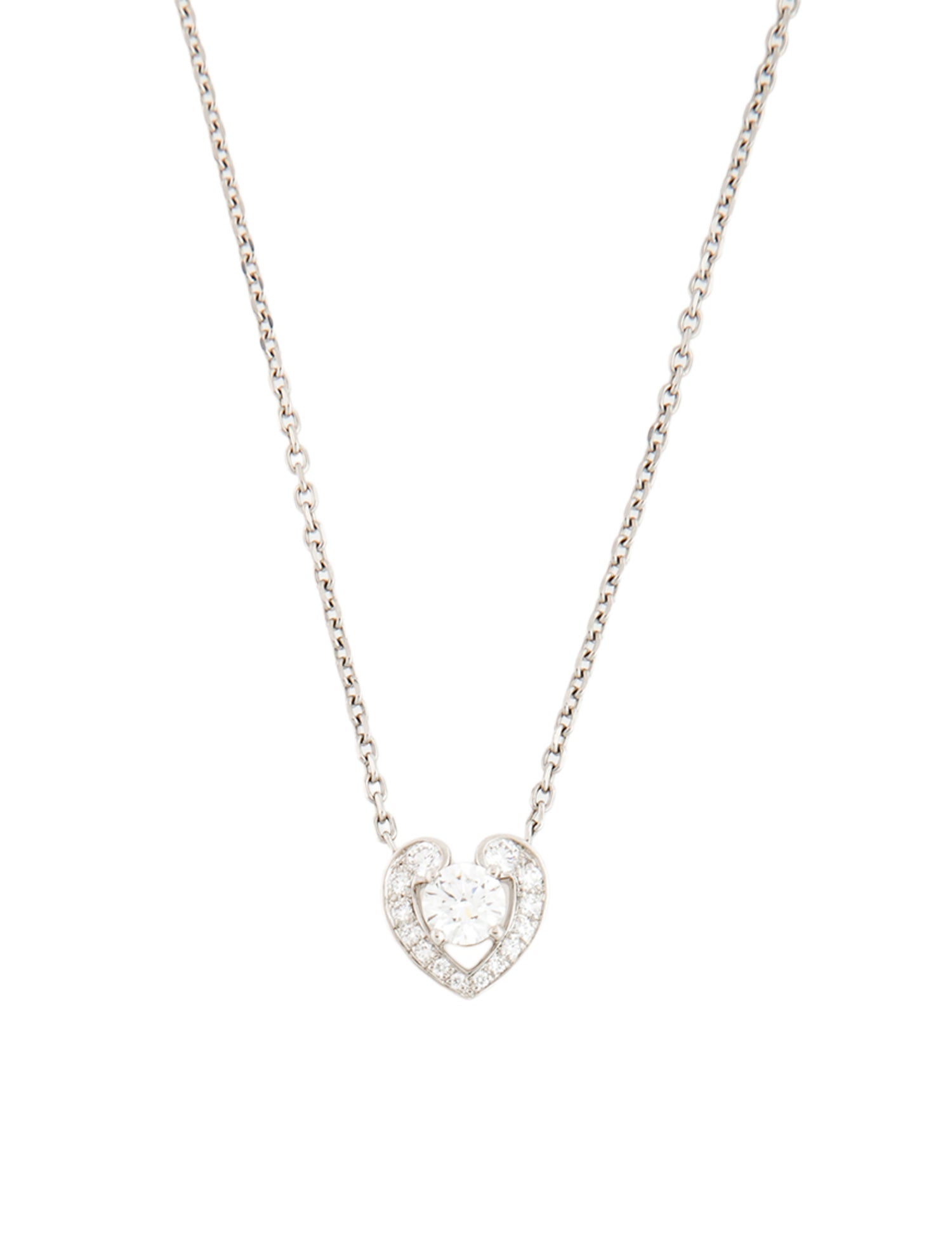 Cartier Diamond Hearts and Symbols Pendant Necklace