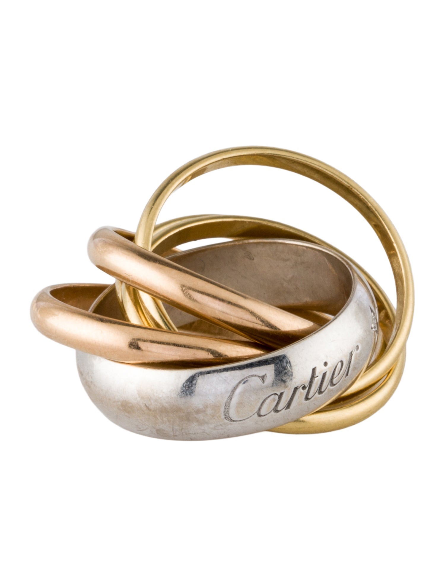 Cartier Trinity Ring, Diamond, 6 Bands