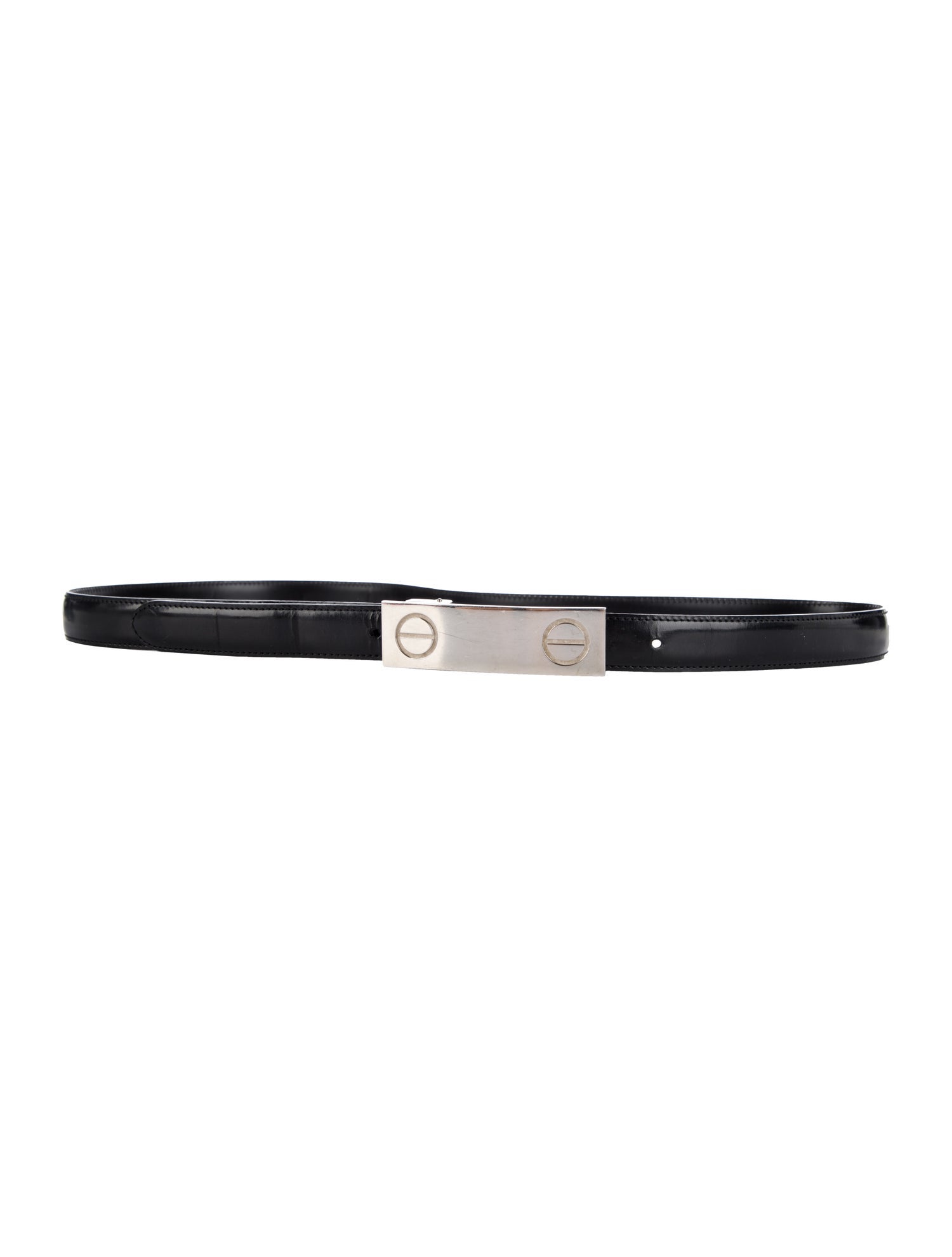 Cartier Skinny Leather Waist Belt