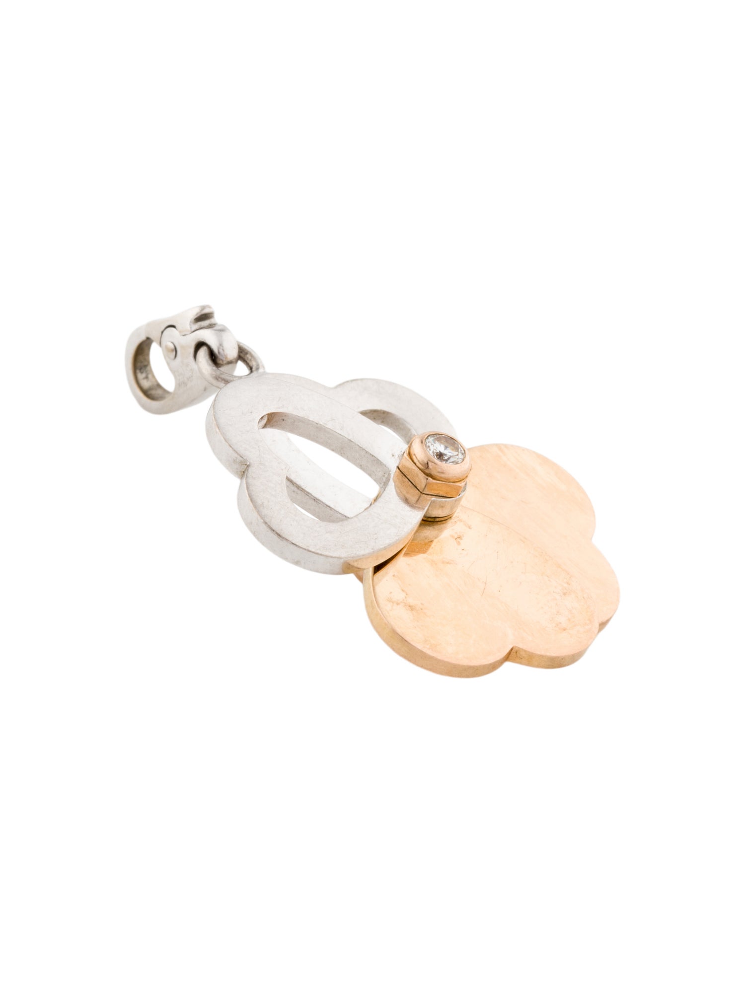 Cartier Diamond 4 Heart Clover Pendant