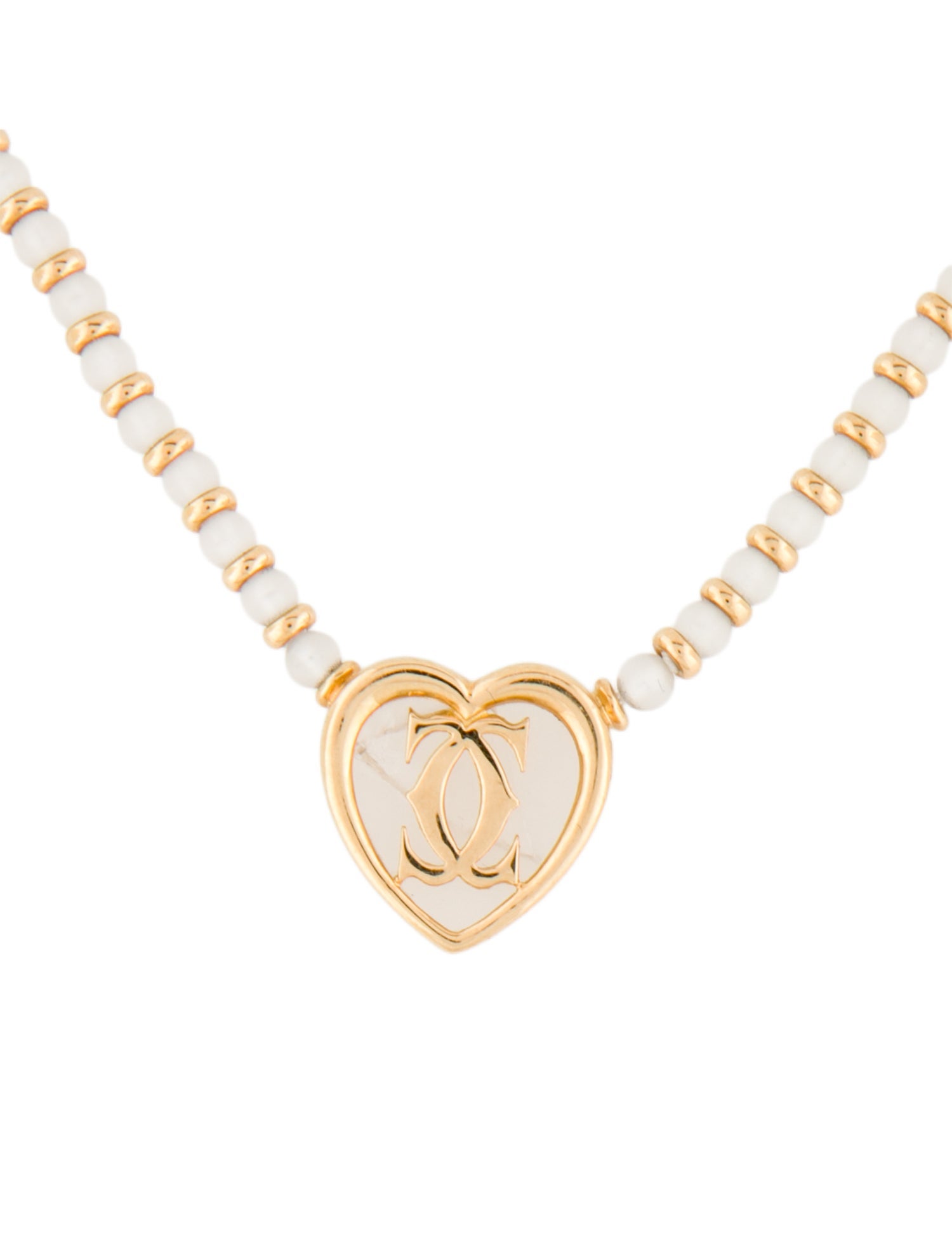 Cartier MUST Heart Double C Necklace