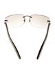 Cartier Gradient Rimless Horn Square Sunglasses