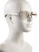 Cartier Gradient Rimless Horn Square Sunglasses