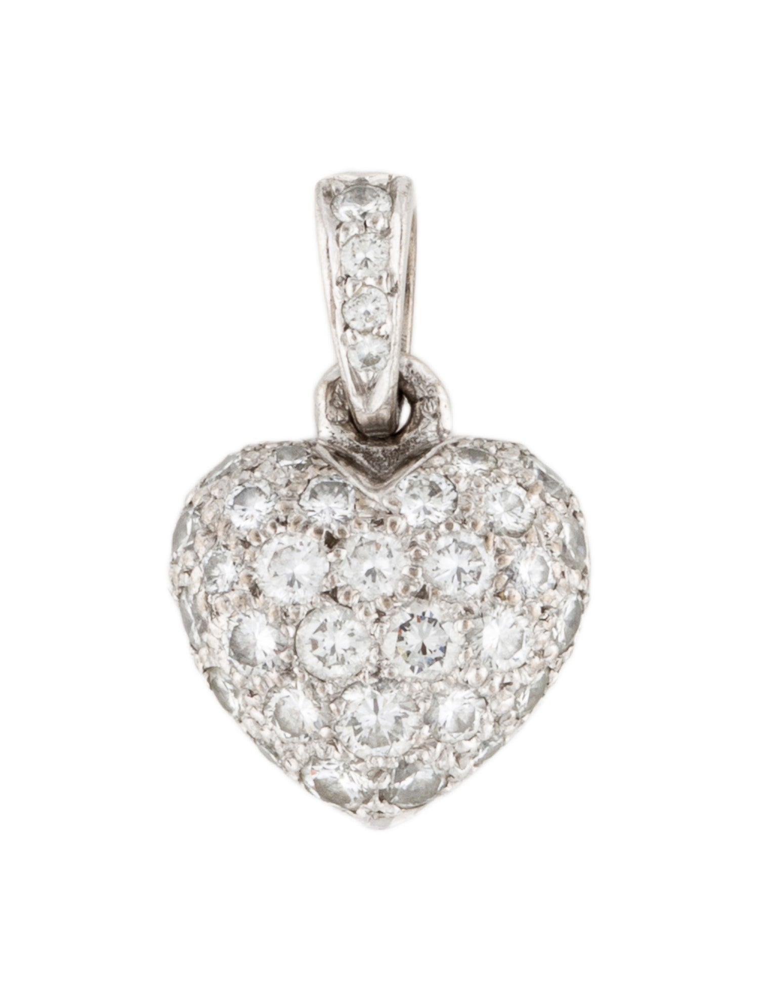 Cartier 18K Diamond Heart Pendant