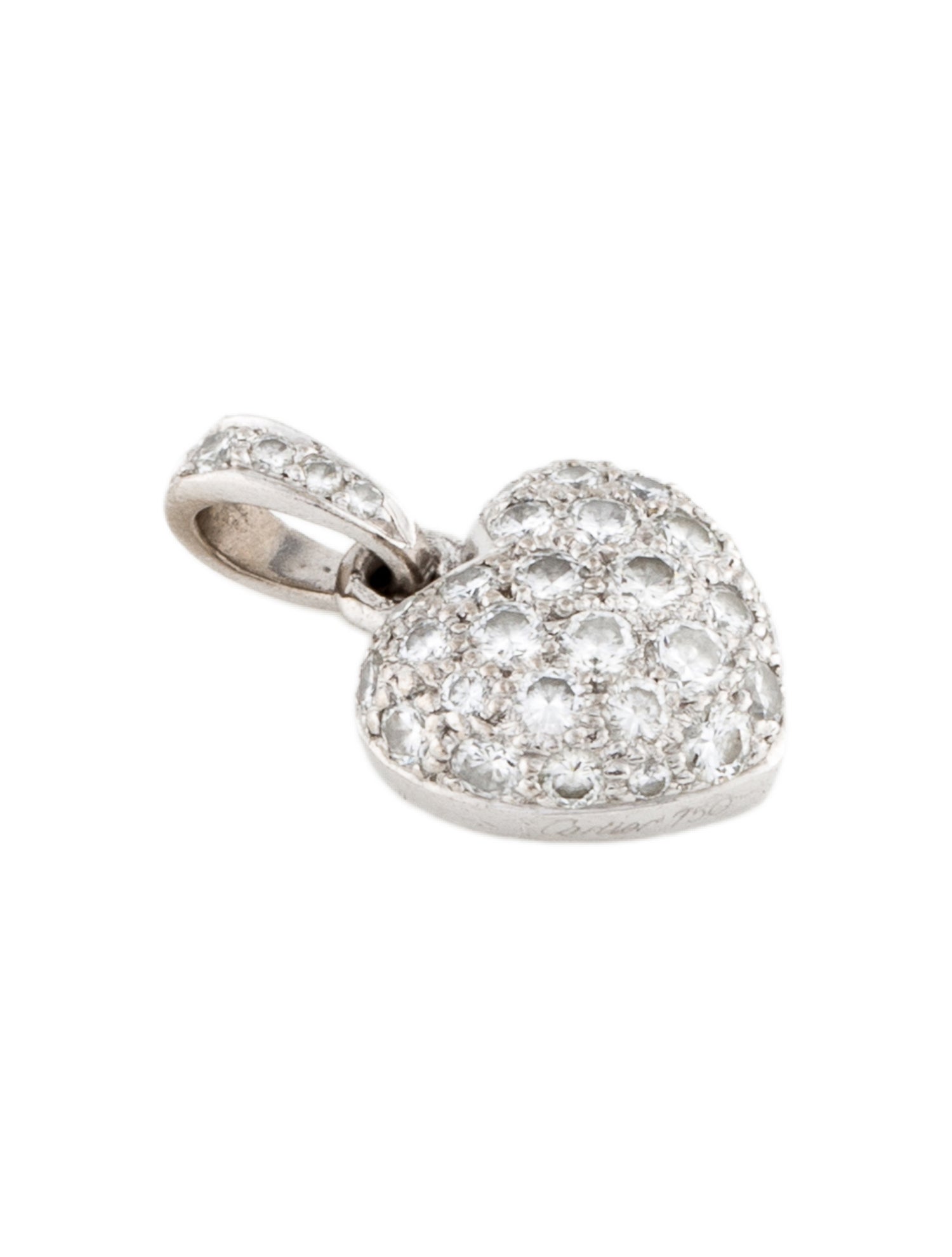 Cartier 18K Diamond Heart Pendant